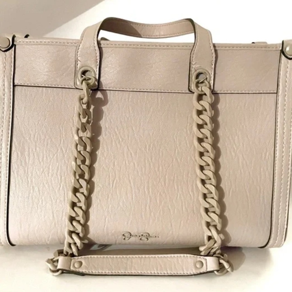 Jessica Simpson Leather Chain Tote Bag